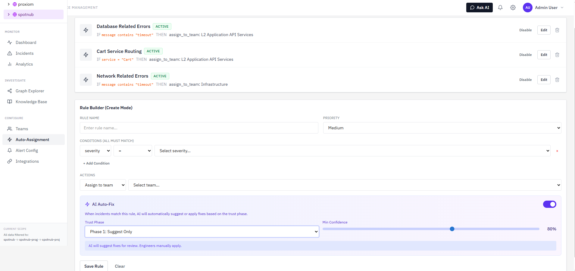 Auto-Assignment Rules